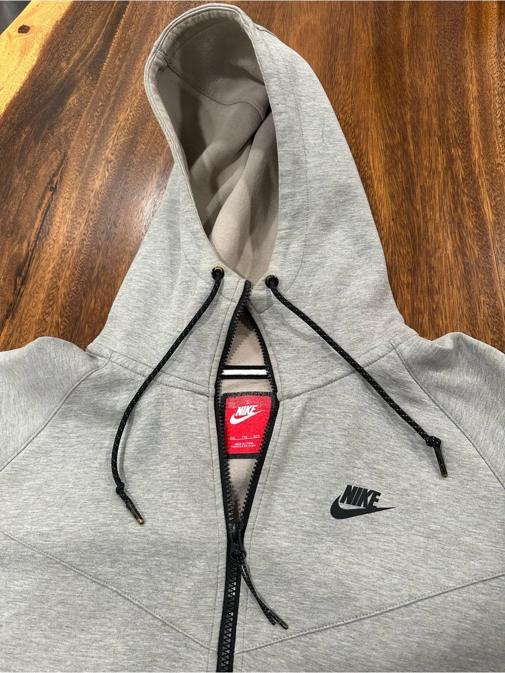 Nike Sportswear Tech Fleece Windrunner Full-Zip Gray Hoodie Men’s Size 2XL
